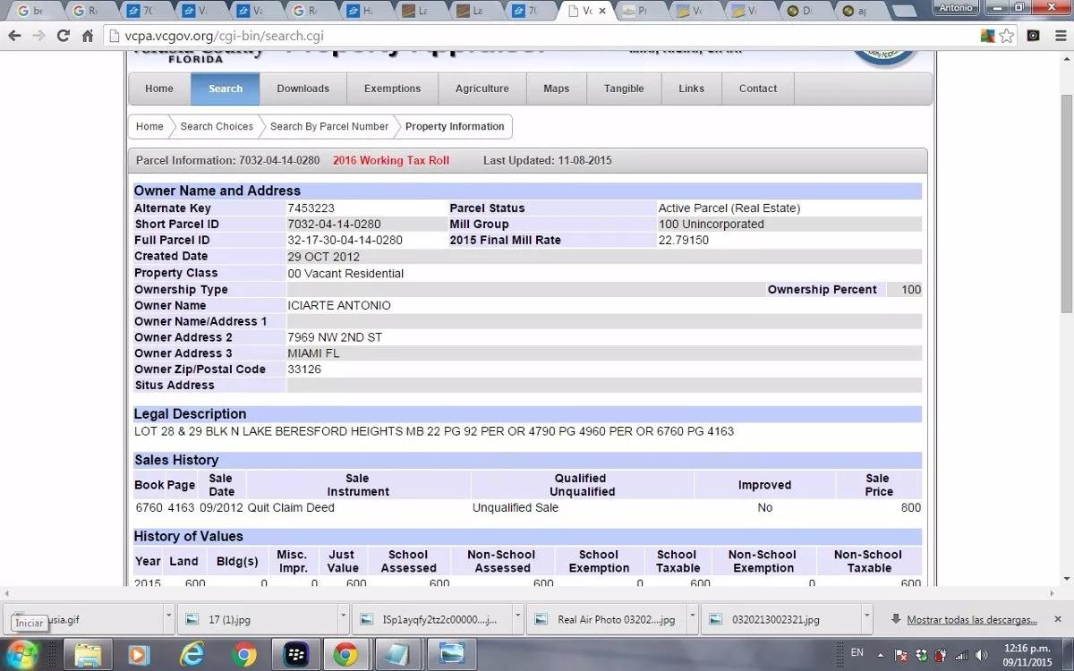 Plot of land For Sale Orlando, Florida Ad863820