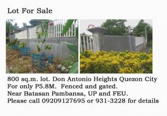 Lot For Sale Quezon City, Manila Quezon City