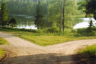 Land  near a beauteful lake Vecpiebalga