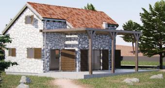Stone Dalmatian house Rogoznica