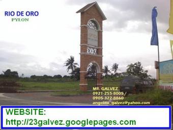 RIO DE ORO RES`L LOT FOR SALE Cavite