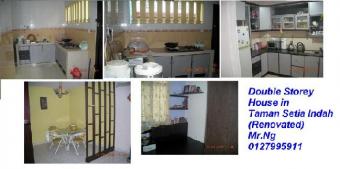 Double storey house Tmn setia in Johor Bahru