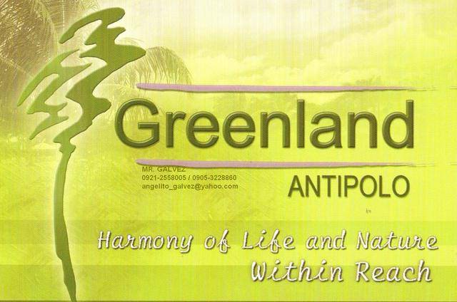 GREENLAND ANTIPOLO LOT FOR SALE Antipolo City