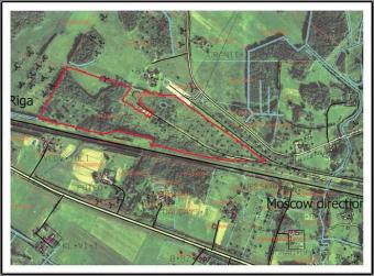 Comercial land with rail road Lielvarde