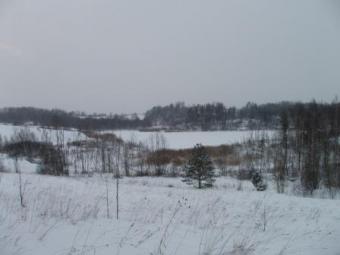 Land with lake Rezeknes Raj.