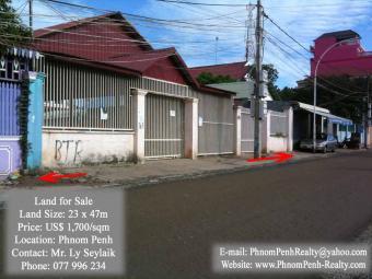 Land in Good Area for Sale Phnom Penh