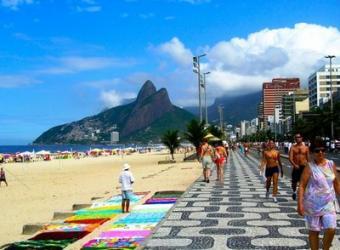 Ipanema Beach close Copacabana Rio De Janeiro