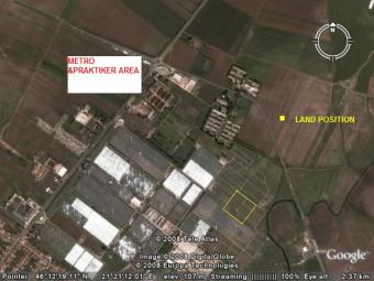 Arad Gradiste Land by sattelite Arad