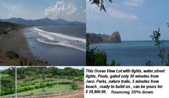 Ocean view lots 5 min to beach Jaco