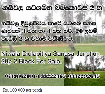 Land for sale in Gampaha Gampaha