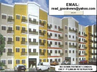 NO DOWN PAYMENT HOUSES/CONDOS Quezon City