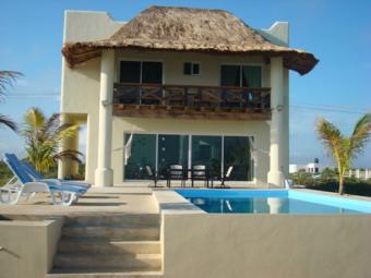 Beachfront house for rent Yucatan