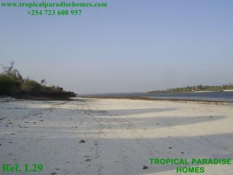 creek/sandy beach plot in Kilifi Mombasa