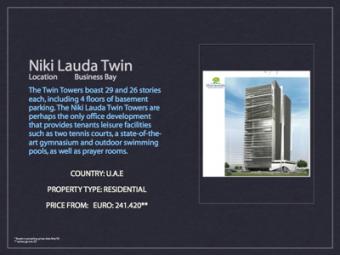 Niki Lauda Twin Towers Dubai