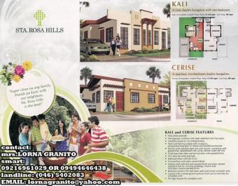 KALI DUPLEX BUNGALOW  SANTA ROS Sta Sa Laguna