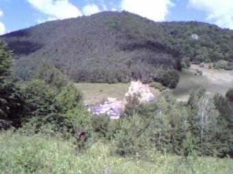 mountain land in a Romania Lepsa