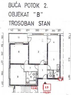 3 rooms flat for rent Sarajevo
