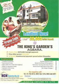 buy a plot of land TODAY Lagos