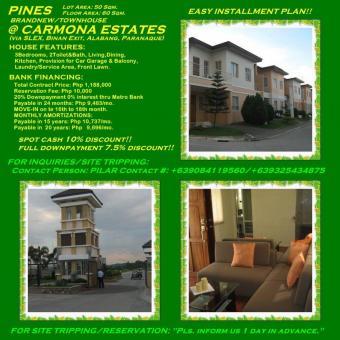 BRANDNEW TOWNHOUSES  CARMONA!! Cavite