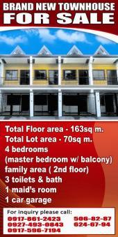 BRAND NEW TOWNHOUSE FOR SALE Novaliches