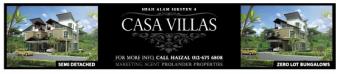 SHAH ALAM SEK4, CASA VILLAS Shah Alam