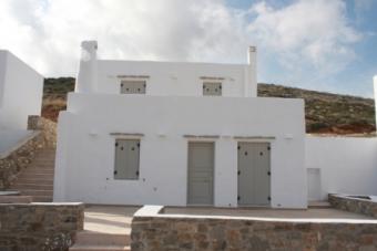 Two houses on a hillside Paros