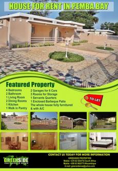 House for rent In Pemba Pemba