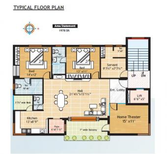 3 BHK flat for sale at Nanakramg Gachibowli