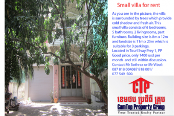 Villa for rent Phnom Penh