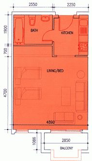 inte city studio bed for rent Dubai