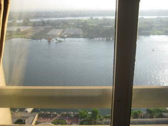 Apt . looking over Nile Maadi Cairo