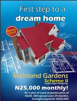 FIRST STEPS TO A DREAM HOME. Lagos Ogun Mega City