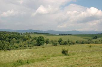 Picturesque Bieszczady mountains Łupkow