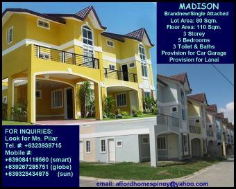 MADISON 3Stry 4Bdrms Balcony Cavite