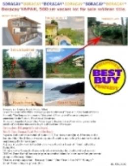 500sqm. Vacant Lot for Sale Boracay Islands