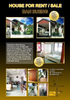 House for Rent: Chonburi, TH Chon Buri