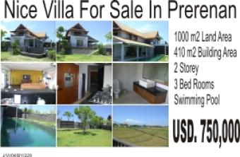 New vila for sale in pererenan Canggu
