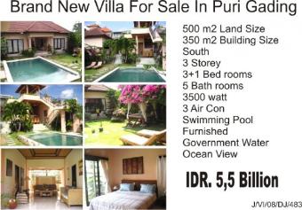 Brand new vila for sale Jimbaran