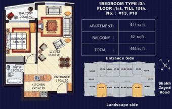 a Great Flat in Marina Diamond 2 Dubai Marina