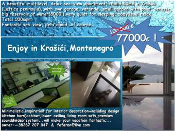 Seaview flat Montenegro Tivat