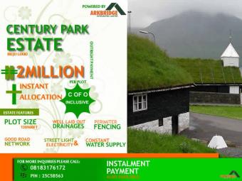 CENTURY PARK ESTATE lekki Lagos