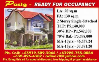 AVAILABLE Pasig