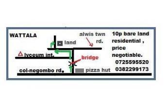 10 perched bare land for sale. Wattala