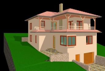 land with house in construction Veroce