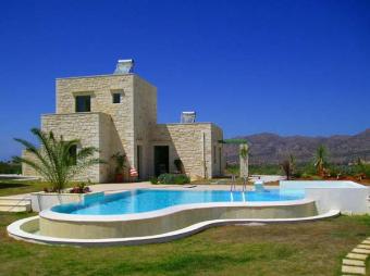 Solid stone villas with pool Heraklion