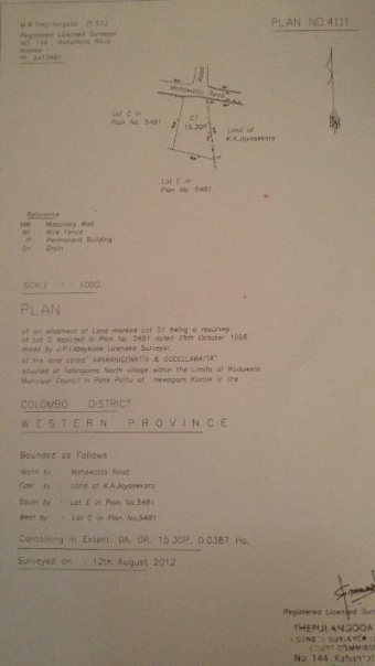 Plot of land Colombo Colombo