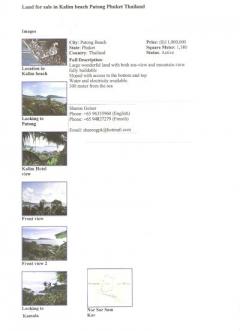Land for Sale in Phuket Phuket