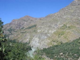 View to Maipo River Maipo Canyon