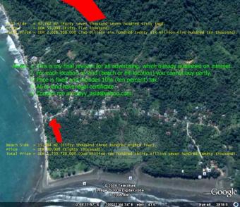 LAND ON SALE IN AIR MANIS BEACH, Padang