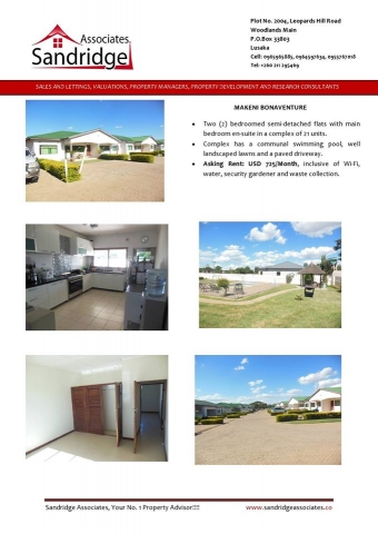 Apartment / Flat lusaka Lusaka